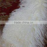 White Color Mongolian Sheep Fur Skin / Long Haired Sheep Fur Skin Quality Choice thumbnail-6