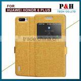 Luxury View Window Case PU Leather Flip Cases With Stand for Huawei Honor 6 Plus thumbnail-5