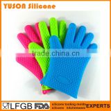 House Hold Silicone Gloves Heat Resistant FDA For Kitchen