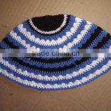 100% Cotton Crocheted Kippahs Kippots Yarmulkes, Jewish Kippah, Jewish Cap, Crochet Skull Caps Made in India thumbnail-1