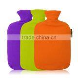 Large 1800ml PVC Hot-water Bottle Bubble Fleece Cover Bed Warmer
