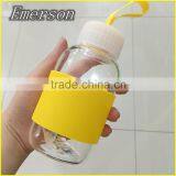 China Product Sport Seal Water Bottle fruit infuser water bottle Wholesale Glass Bottle silicone water bottle