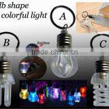 Bulb Shaped Led Light With Key Ring