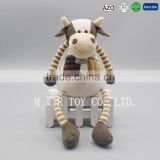 Factory Direct Manufacture Cow Plush Animal Toy Meet EN71 Standard
