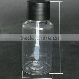 PET 20ml Transparent Common Cylinder Plastic Glue Bottle With Black Frosted Glue Flat Rod Spatula Cap thumbnail-1