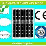 GT120-24-M 120W 24V Solar Panel Price Ningbo