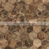 Polished Dark Emperador Marble Mosaic Picture thumbnail-4