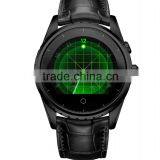 Metal Intelligent Wristwatch Sport Smart Watch With Leather Wrirstband thumbnail-1