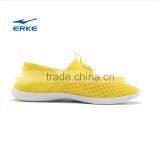 ERKE Summer Womens Cream Color Casual Shoes Breathable Beach Aquatic Shoes for Girls Full Mesh Flexible Loafers Couple Syle thumbnail-2