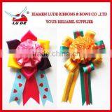 2015 Handmade Various Type of Satin Ribbon Flower Rosette/award Ribbon Rosette thumbnail-1