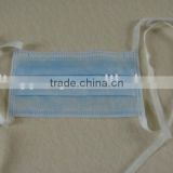 surgical disposable face mask with tie
