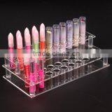 Small Diameter 41 Lipstick Perfume Acrylic Lipstick Display Stand