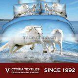 100% Cotton 3d Reactive Printed Twill Bed Comforter Cover Set All Sizes Horse Print thumbnail-1