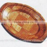 Oval Tray, Handle Tray, Woven Tray, Wooden Tray, Plate, Hotel Display, Non-slip Tray, Design Tray, Anti-slip Tray