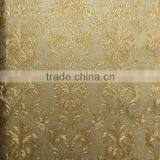 Vinyl Wallpaper With Golden European Flowers for House thumbnail-1