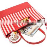 Hot sell fashion canvas handbag travel bag beach bag