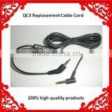 Wholesale Price QC3 Replacement Audio Cable Cord With Mic