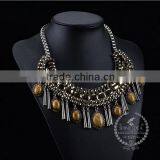 High Quality Vintage Rhinestone Chunky Statement Necklace Tin Alloy Fashion Women Pendant Necklace 6390052 thumbnail-2