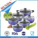 12pcs Aluminum Cookware Set With Inner Non-stick Coating