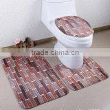 Anti-slip Toilet Mat 3pcs Set Comfortable Microfiber Bath Mat Set thumbnail-6