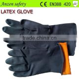 industrial neoprene coated work glove with orange liner