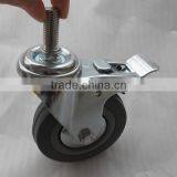 4" Caster Wheel Swivel Grey Rubber Caster