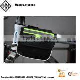 Mountain Bike Saddle Bicycle Front Tube Bag Pouch Cycling Frame Pannier 2 Sides Pack thumbnail-1