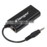 Black Flanger Music Converter Adapter For Guitar Bass Keyboard Microphone Mixer