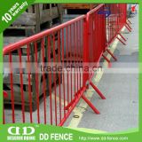 Plastic galvanized bright color portable road barrier