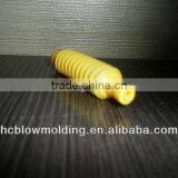 OEM Blow Molding Yellow Plastic HDPE Corrugated Pipe Plastic Pipe Elbow for Sale thumbnail-1
