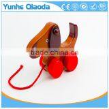 Top Quality Pull Along Wiggles Dog Wooden Toy Make a Fun Baby thumbnail-1