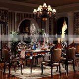 Luxury American Style Dining Room Furniture, Palace Royal Wooden Dining Table For 6 People and Chairs (BF01-ML018) thumbnail-1