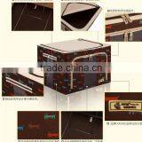 N493 Household Non Woven Box Zipper Foldable Clothing Storage Box thumbnail-1