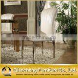 Hot Sale Simple Design Stainless Steel Legs Dining Chair thumbnail-1