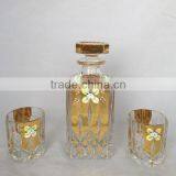 Painted Gold Color Liquor Decanter thumbnail-4