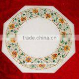 Marble Inlay Dining Table Top, Marble Inlay Table Top thumbnail-1