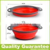 Customized Color Silicone Colander Collapsible Plastic Silicone Strainer thumbnail-4