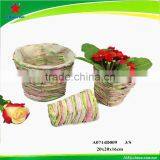 Natural Handmade Banana Leaf Flower Pot With Plastic Liner thumbnail-1