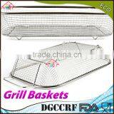 NBRSC BBQ Vegetable Stainless Steel Non-Stick Grill Basket Outdoor Cooking Grilling thumbnail-5