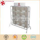 Double Sides Floor Standing Clear Arcylic Wall Shoes Display Stand