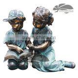 High Quality Bronze Girl Reading Statue With Customized Service VSG-028 thumbnail-6