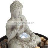 Sitting Buddha LED Tabletop Zen Fountain thumbnail-4