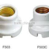 Edison Screw Shell Type of Ceramic Porcelain Lamp Holder / Lamp Socket E27 E27 thumbnail-2