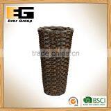 Indoor Gardening Classic Round PE Rattan Basket With Plastic Inner thumbnail-1