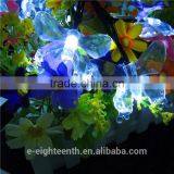 2016 Hot Multicolor 4.8m 20 Led Butterfly Shaped Solar Fairy Outdoor Garden String Lights for Chrismas thumbnail-1