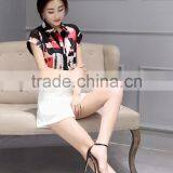 Short Sleeve Latest Fashion Lady Blouse thumbnail-6