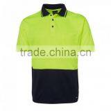 Polyester Quick Dry Fit Workwear T-shirt hi Vis S/S Sports Polo thumbnail-5