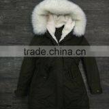Lady Colour Fur White Clour Multi Colour Parka thumbnail-4