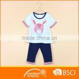 Boutique Girl Applique Rabbit Pattern Clothing Set thumbnail-1