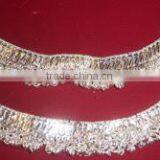 Anklet SILVER TONE BROAD PAYAL BELLS Anklet Pair Foot Bracelet thumbnail-1